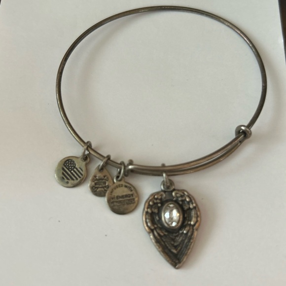 Alex & Ani Silver Guardian Angel Bangle - Picture 3 of 3